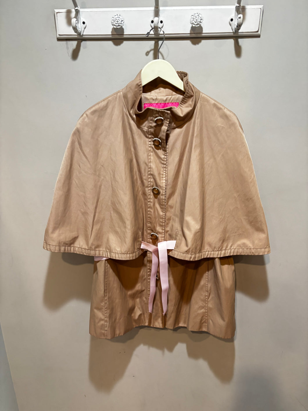 Betsy Johnson Tan Trench Cape