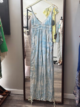 Load image into Gallery viewer, Blue Tie Dye Cargo Jumpsuit
