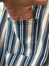 Load image into Gallery viewer, Free People Blue White Stripes Flair Denim
