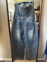 Load image into Gallery viewer, Denim Strapless Barrel Denim Jumpsuit
