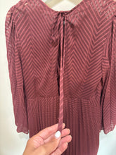 Load image into Gallery viewer, Asos Burgundy Maxi Pleated Dress
