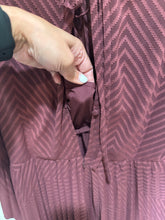 Load image into Gallery viewer, Asos Burgundy Maxi Pleated Dress
