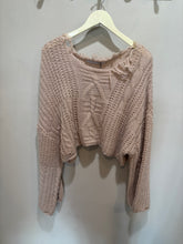 Load image into Gallery viewer, By Egreis Tan Distressed Sweater

