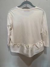 Load image into Gallery viewer, Stella Mccartney Cream Peplum Silk Top
