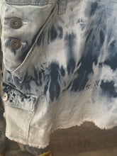 Load image into Gallery viewer, Vintage Light Blue Tie Dye Shorttalls
