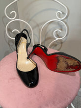 Load image into Gallery viewer, Christian Louboutin Black Patent Leather Slingback Shoes
