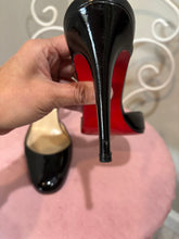 Load image into Gallery viewer, Christian Louboutin Black Patent Leather Slingback Shoes
