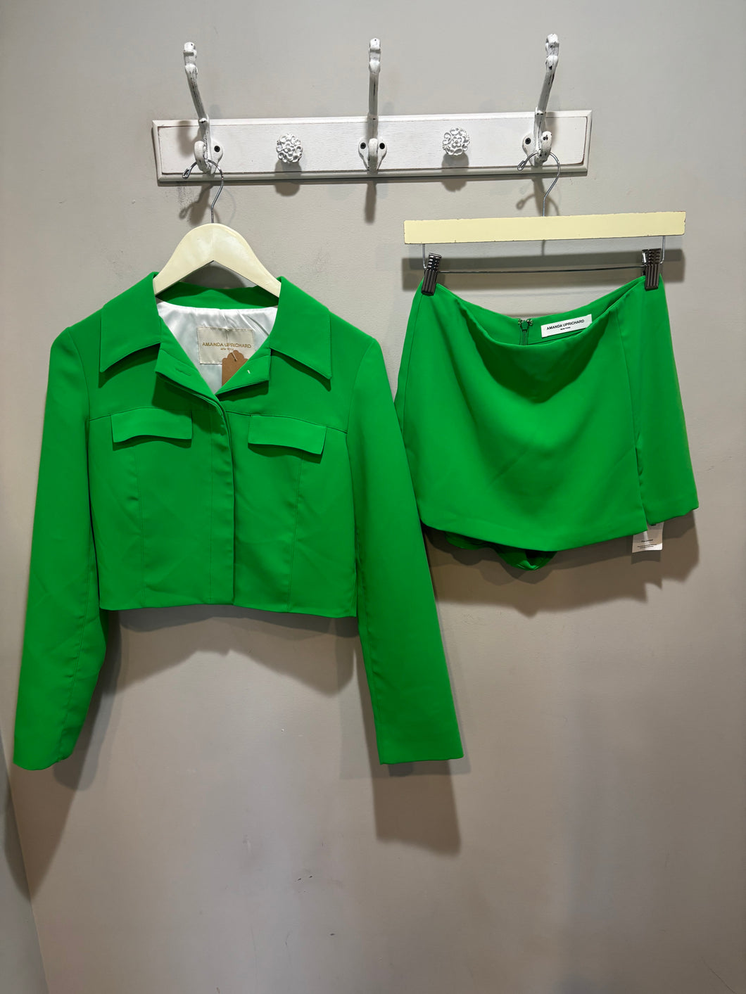 Amanda Uprichard Green Skirt Set