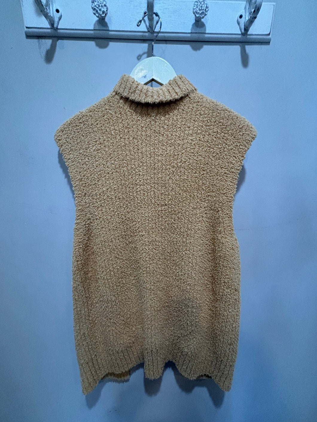 Zara Mustard Shaggy Open Knit Top