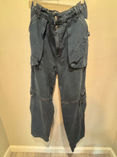 Load image into Gallery viewer, Free People Dark Wash Cargo Jeans
