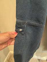 Load image into Gallery viewer, Free People Dark Wash Cargo Jeans
