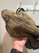 Load image into Gallery viewer, Vintage Prada Olive Gaufre Gathered Leather Tote
