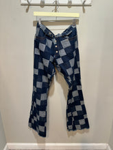 Load image into Gallery viewer, Vintage Monge Mini Flare Patchwork Jeans
