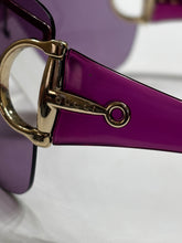 Load image into Gallery viewer, Vintage Gucci Pink Y2K Lavender Horsebit Sunglasses
