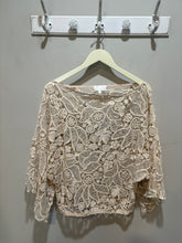 Load image into Gallery viewer, Alexis Cream Crochet Batwing Top
