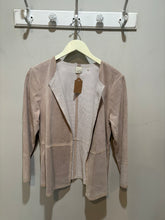 Load image into Gallery viewer, Ecru Tan Suede Perforated Jacket
