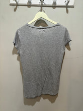 Load image into Gallery viewer, Burberry Grey Distressed Vneck Tshirt
