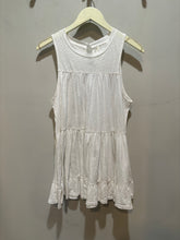 Load image into Gallery viewer, Anthropologie White Sleeveless Babydoll Tunic
