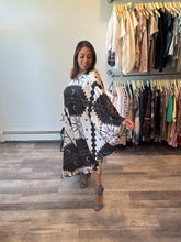 Load image into Gallery viewer, Anthropologie Tigne Indigo Pattern One Shoulder Dress
