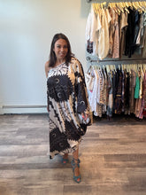 Load image into Gallery viewer, Anthropologie Tigne Indigo Pattern One Shoulder Dress

