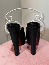 Load image into Gallery viewer, Christian Louboutin Black Platform Mule Clogs
