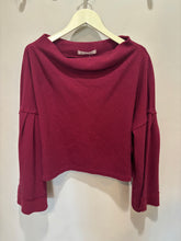 Load image into Gallery viewer, We the Free Burgundy Knit Top
