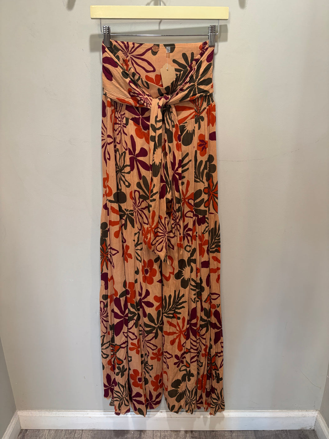 Free People Tan Multicolor Pants