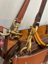 Load image into Gallery viewer, Coach Tan Monogram Satchel Bag
