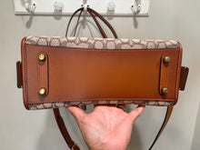 Load image into Gallery viewer, Coach Tan Monogram Satchel Bag
