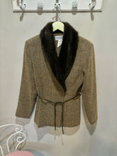 Load image into Gallery viewer, Vintage Brown Faux Fur Blazer
