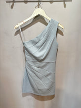 Load image into Gallery viewer, Michael Costello Sage Green One Shoulder Dress
