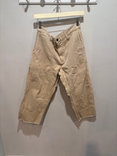 Load image into Gallery viewer, Tan Distressed Cropped Cargo Pants
