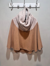 Load image into Gallery viewer, Tan Wool 2 Piece Cape &amp; Cowl Neck Set
