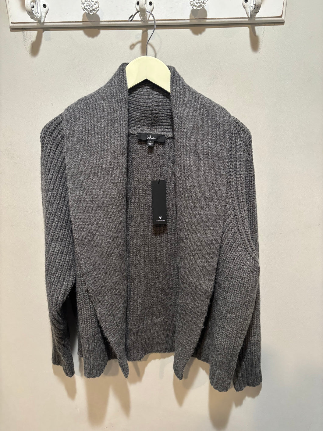Lulus Grey Chunky Cardigan