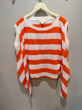 Load image into Gallery viewer, Anthropologie Maeve Orange Front Tie Top
