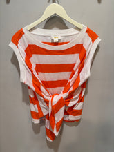 Load image into Gallery viewer, Anthropologie Maeve Orange Front Tie Top
