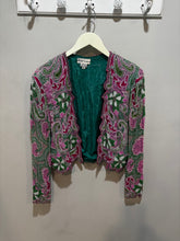 Load image into Gallery viewer, Vintage Jasdee Fashion Inc Multicolor Beaded Silk Jacket
