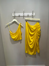 Load image into Gallery viewer, Yellow 2 Piece Skirt Set
