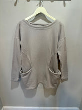 Load image into Gallery viewer, Marcella Moda Grey Sweatshirt Dress
