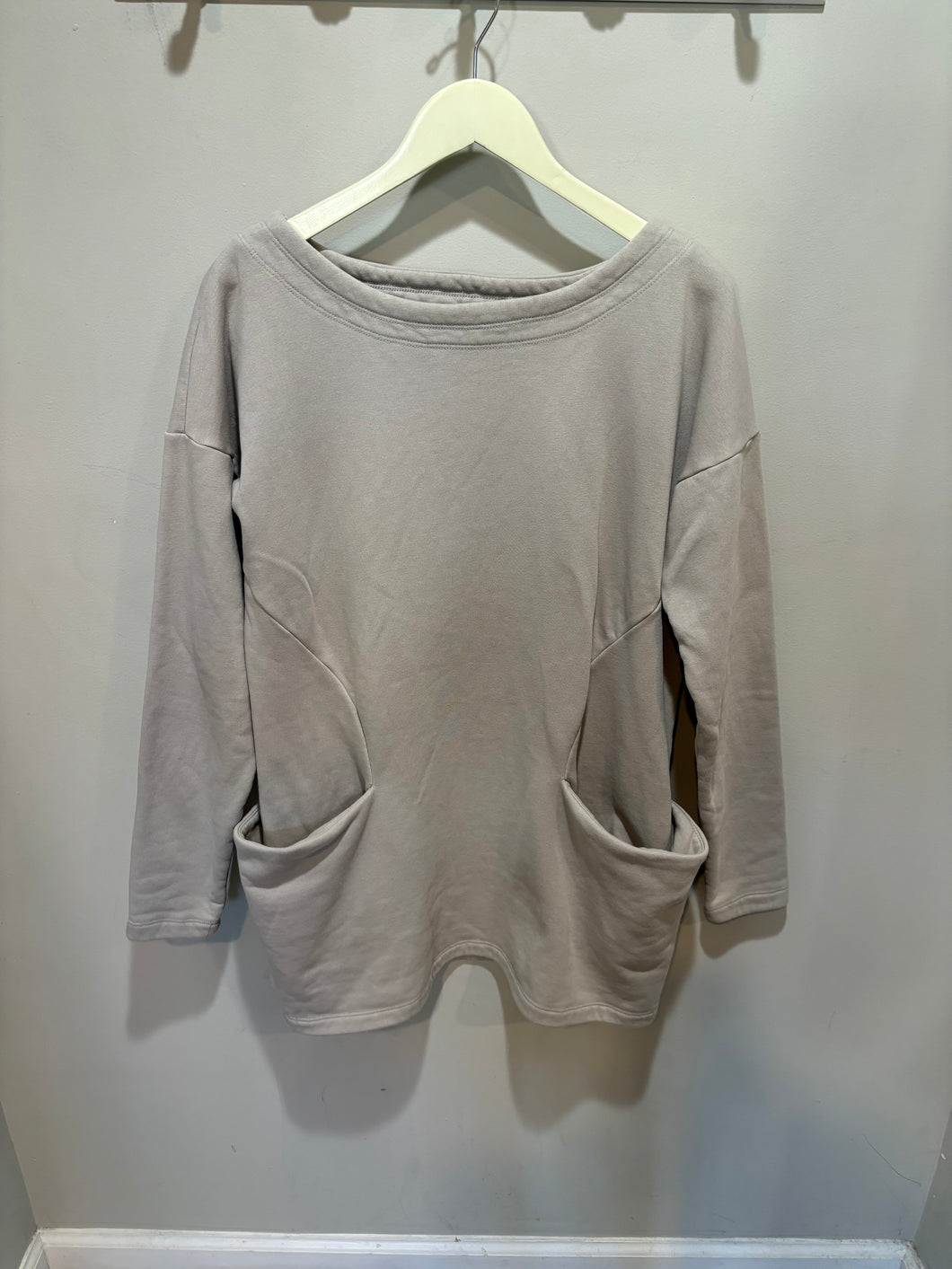 Marcella Moda Grey Sweatshirt Dress