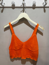 Load image into Gallery viewer, Willow and Wind Orange Crochet 2piece Skirt Set
