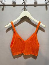 Load image into Gallery viewer, Willow and Wind Orange Crochet 2piece Skirt Set
