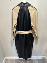 Load image into Gallery viewer, ASOS Tan Faux Leather Trench Coat
