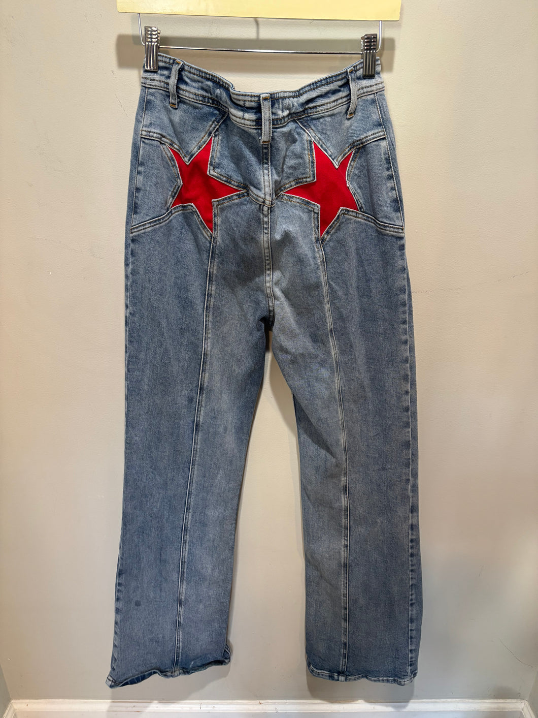 Free People Blue Star Pockets Jeans