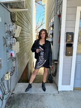 Load image into Gallery viewer, TCE Black Silver Sequins Dress
