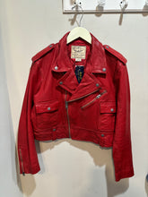 Load image into Gallery viewer, Polo by Ralph Lauren Red Leather Biker Jacket
