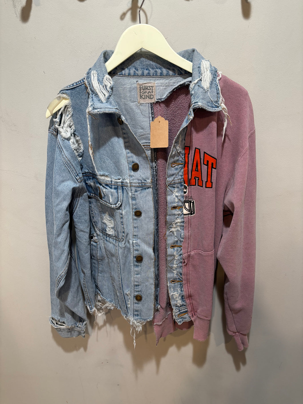 Furst of a Kind Denim Sweatshirt Jacket