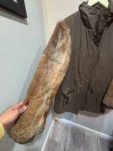 Load image into Gallery viewer, Aqua Green Utility Fur Jacket
