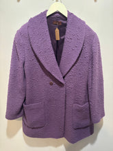 Load image into Gallery viewer, Vintage TASCA Purple Textured Coat
