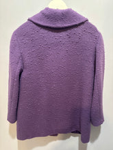 Load image into Gallery viewer, Vintage TASCA Purple Textured Coat
